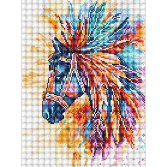 Алмазна мозаїка Яскравий кінь AMO8236, 30x40 см