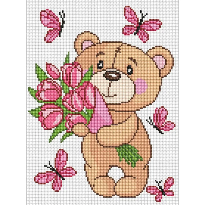 Алмазна мозаїка Чарівний ведмедик AMO8035, 30x40 см