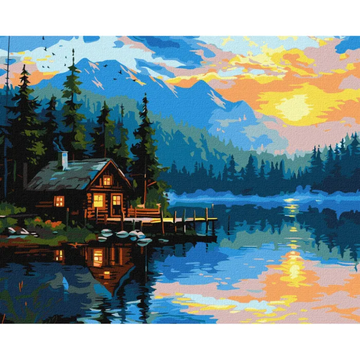 Картина за номерами Озерний затишок KHO6355, 40x50 см