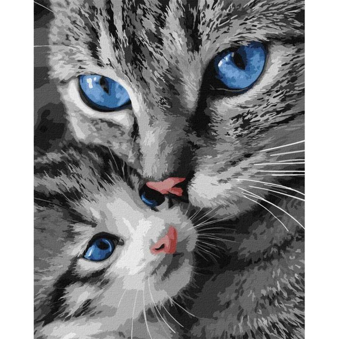 Картина за номерами Муркотлива мама KHO6945, 40x50 см