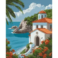 Картина за номерами Будинок на узбережжі 11072-AC 40x50 см