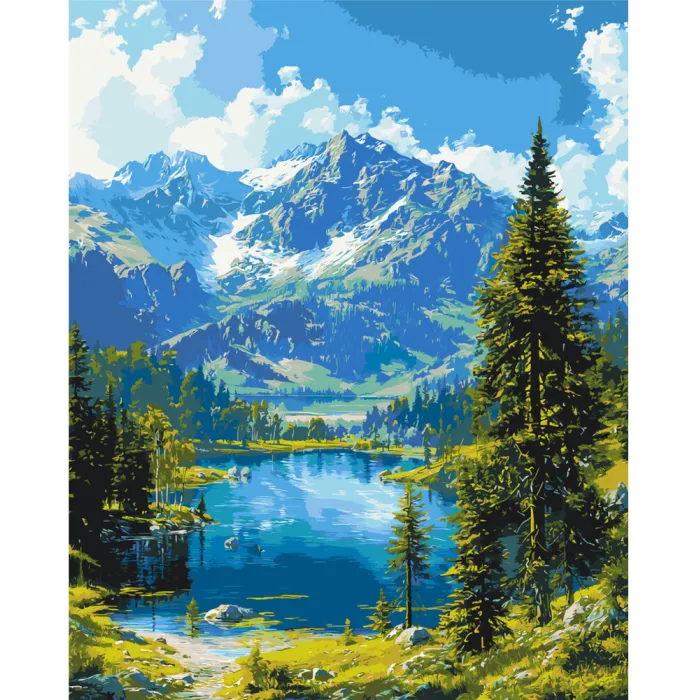 Картина за номерами Гірський спокій LW30990, 40x50 см