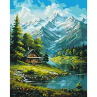 Картина за номерами Гірський пейзаж LW3437, 40x50 см