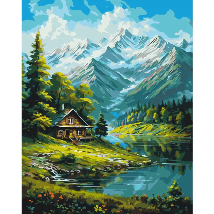 Картина за номерами Гірський пейзаж LW3437, 40x50 см