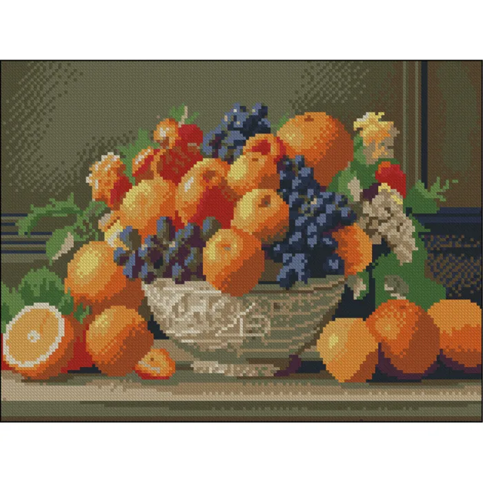 Алмазна мозаїка Ваза з фруктами FZ3040-28, 30x40 см