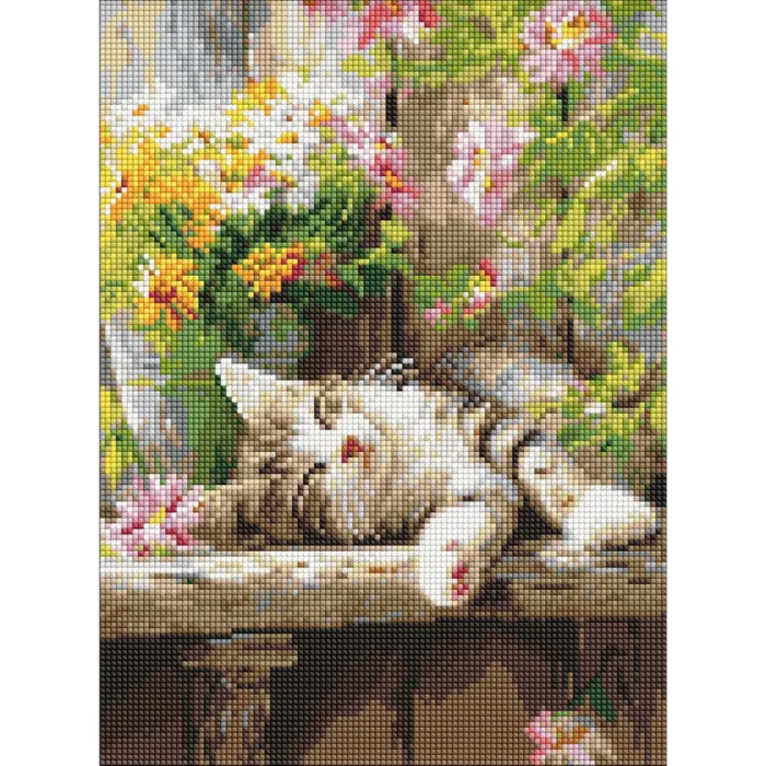 Алмазна мозаїка Муркотливий сон AMO20323, 30x40 см