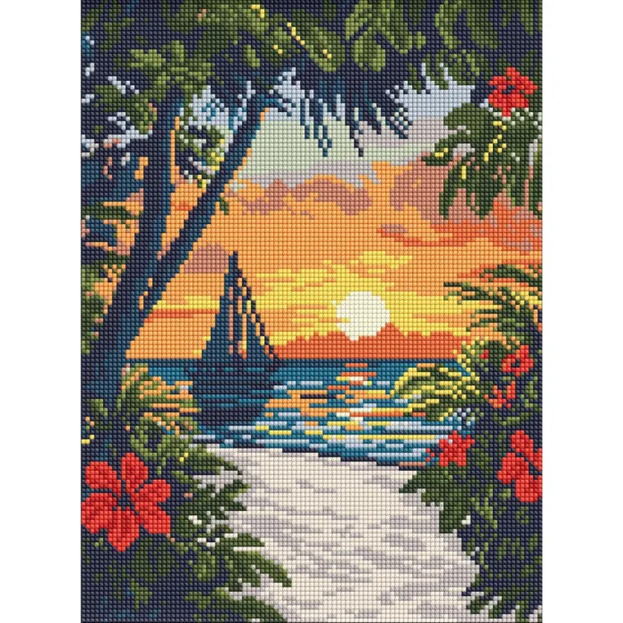Алмазна мозаїка Краса тропіків AMO8295, 30x40 см