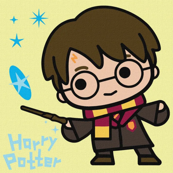 Картина за номерами Harry Potter: Чари під зірками KHO1365, 25x25 см