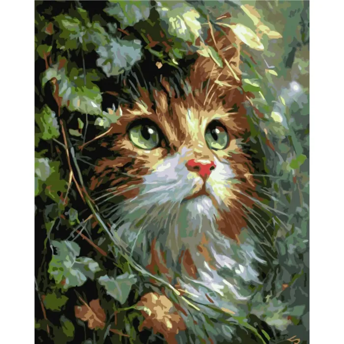 Картина за номерами Миле кошеня зі смарагдовими очима LW2002-01, 40x50 см