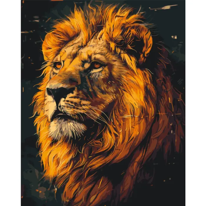 Картина за номерами Лев LW2230, 40x50 см