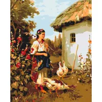 Картина за номерами Українське село LW3161, 40x50 см