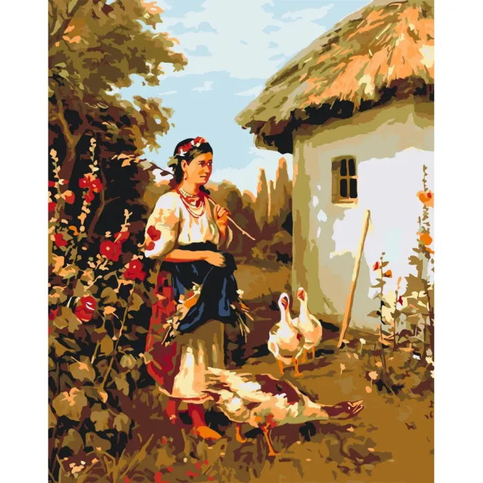 Картина за номерами Українське село LW3161, 40x50 см