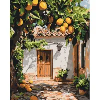 Картина за номерами Лимонний двір LW3487, 40x50 см