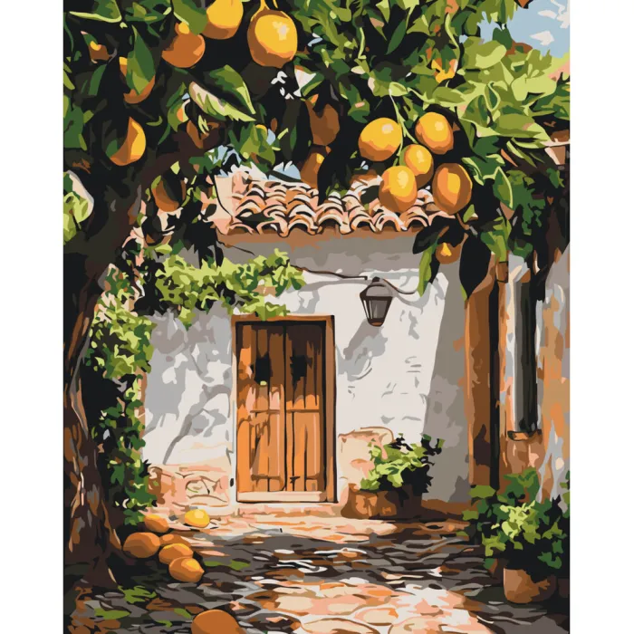 Картина за номерами Лимонний двір LW3487, 40x50 см