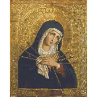 Алмазна мозаїка Ікона Божої Матері OD3434, 40x50 см