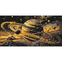 Алмазна мозаїка Космос Сяйво планет OD5188, 40x80 см