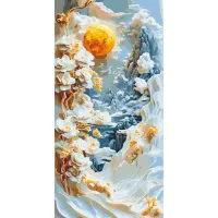 Картина за номерами Абстракція: гірські квіти LW5104, 40x80 см