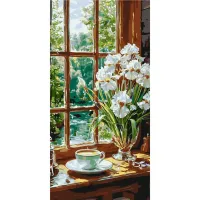 Картина за номерами Кавова гармонія LW5155, 40x80 см