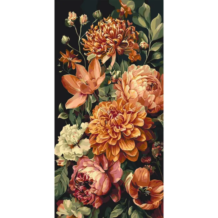 Картина за номерами Шляхетний букет LW5196, 40x80 см