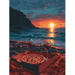 Картина за номерами Пікнік на узбережжі ©arttem_illustration 10632-AC 30x40 см