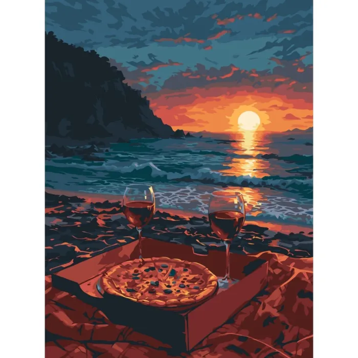 Картина за номерами Пікнік на узбережжі ©arttem_illustration 10632-AC 30x40 см