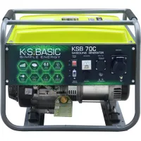 Генератор бензиновий Konner&Sohnen Basic KSB 70C, 230В, 5-5.5кВт, ручний стартер, 66.6кг
