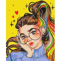 Картина за номерами Яскравий образ @nila_art_art Brushme 40x50см PBS53519