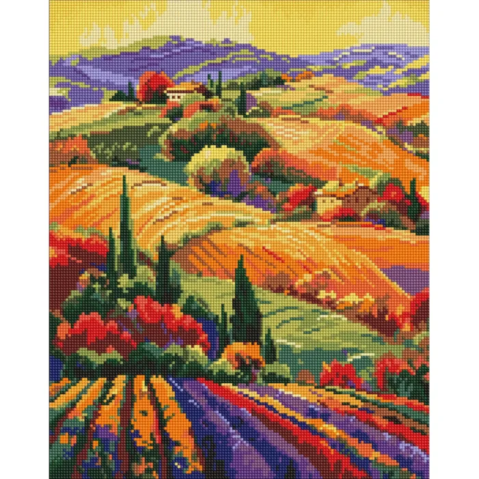 Алмазна мозаїка Барвистий краєвид AMO8074, 40x50 см