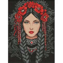 Алмазна мозаїка Незламна українка AMO8217, 30x40 см